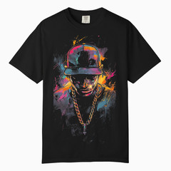 Mens Neon Hip Hop Urban T-Shirt, Comfort Colors T Shirt, Unisex Streetwear Tee