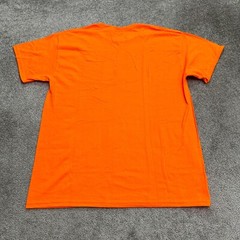 Gildan G5000 Heavy Cotton Basic T-Shirt Mens Large Orange Crew Neck Tee NWT New