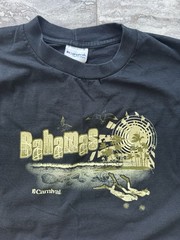 Carnival Bahamas Graphic Print Logo T-Shirt Men’s 2XL Black Cotton Crew Neck