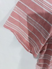 Lacoste Men’s Pink/White Striped V-Neck Short Sleeve T-Shirt Regular Fit 6