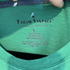 Sailboat Pocket Mens Soft Green Tee Summer Coastal Nautical Preppy Casual Large