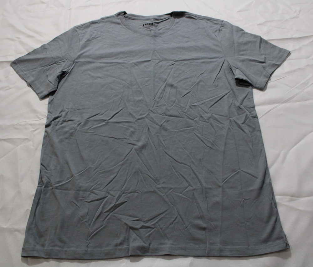 Pact Men’s Softspun Cotton Essential Crewneck T-Shirt DH3 Smoke Large NWT