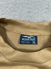 Vintage Albatros Shirt Mens XL Brown Cotton Capri Yacht Logo Streetwear Italy