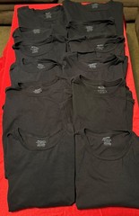 Huge Lot of 12 Gildan Platinum Men’s 2XL Black Crew neck T Shirts free shipping
