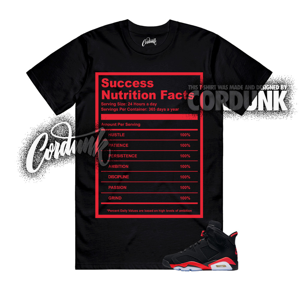 6 Infrared Salesman Black Light Crimson Solar Red T Shirt Match SUCC