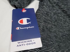 Champion Mens Sports Anti Odor Tee cotton Athletic wear Black SZ Medium