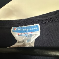 Champion Vtg Classic Jersey Script T-Shirt for Men , Size XL – Navy/White…