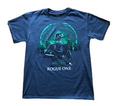 Star Wars Rogue One Men Death Trooper T-Shirt, Charcoal Gray White Green Sz Med