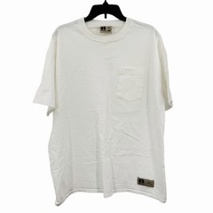 Vintage Russell Athletic Pocket Shirt Mens Large White Pro Cotton Active Y2K