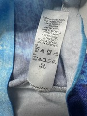 Calvin Klein Men’s Graphic Logo Crew Neck Short Sleeve T-Shirt Blue/White L