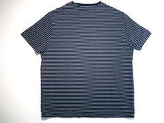 Polo Ralph Lauren T-Shirt Men’s Sz.L (W 24in x L 30in)100% Cotton Navy strip W