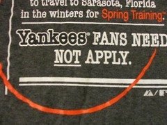 BALTIMORE ORIOLES AVAILABLE PERSONAL AD T-SHIRT- LG YANKEE FANS NEED NOT APPLY