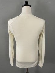 Decathlon Forclaz Mens Shirt S Ivory Bone Wicking Anti Odor Base Layer Merino