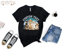 Custom Pet Photo Retro Comfort Tee Personalized Dog Cat Lover Gift Shirt
