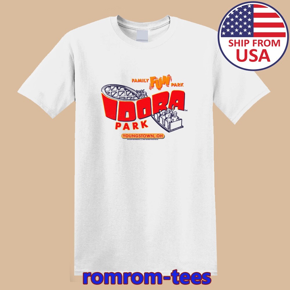 Idora Park Youngstown Ohio Amusement Park White Size S-5XL