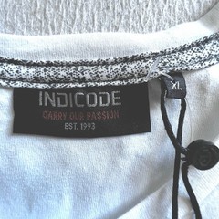 Indicode T-Shirt Mens XL Grey Striped Pocket Tee Nautical Scandi, Streetwear New