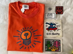 Keith Haring Tee Shirt New Lot of 6 Original Vintage Pieces from POP SHOP NYC