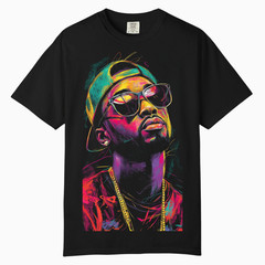 Neon Urban Hip Hop Streetwear Tee, Comfort Colors T Shirt, Unisex Streetwear Tee