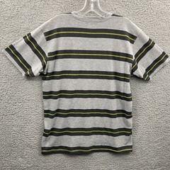 The North Face Shirt Mens Medium Gray Pocket Tee Black Yellow Stripes Pittsburgh