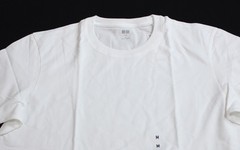 Uni Qlo Unisex Adult’s Solid Cotton Short Sleeve T-Shirt EJ3 White Medium NWT