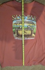 GOLF Tommy Bahama XXL Coral/Salmon “Sand Bar” Cotton Graphic Crew Neck Tee