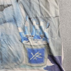 Young & Reckless Shirt Mens XL Blue Just Chillin Polar Bear Wolf Graphic Funny