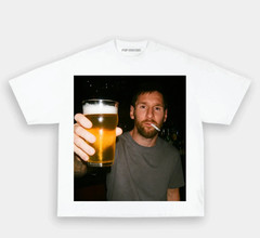 Cheers with Messiiii Graphic Tee Vintage Soccer Fan Shirt Unisex