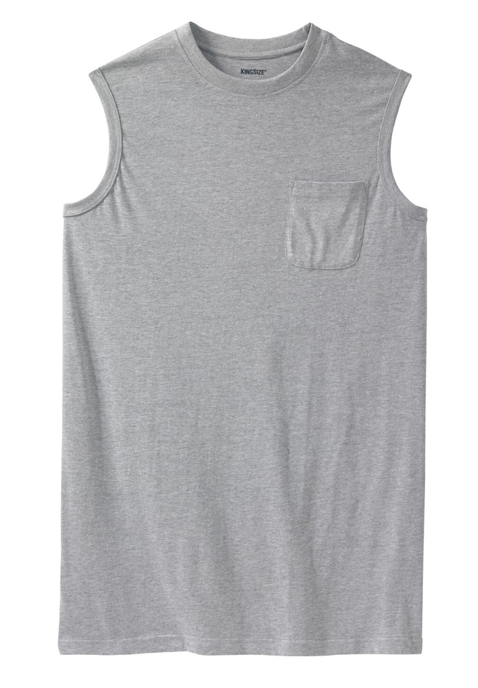KingSize Men’s Big & Tall Shrink-Less Longer-Length Lightweight Muscle Pocket
