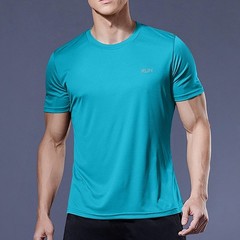 Mens Quick Dry Gym T Shirt Running Sports Lightweight Breathable Top