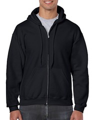 GILDAN Adult ZIP Hoodie Black Car Pride Hooded Sweatshirt