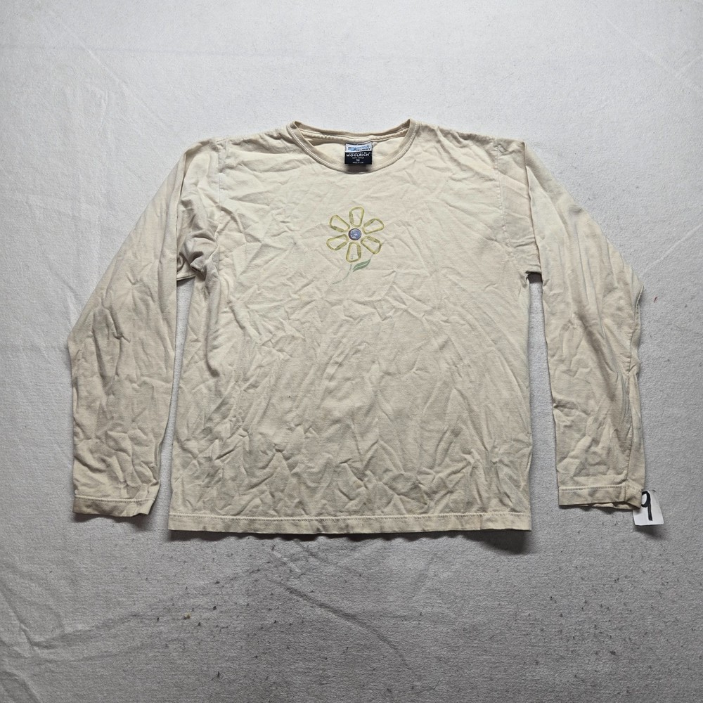 Vintage Y2K Discovery Channel Quest Woolrich Flower Long Sleeve Adult Women’s M