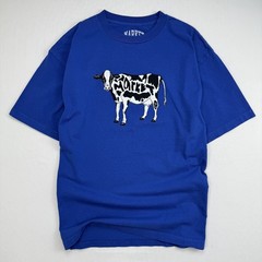 MARKET Chinatown T Shirt Mens XL Streetwear Graphic Royal Blue Cow