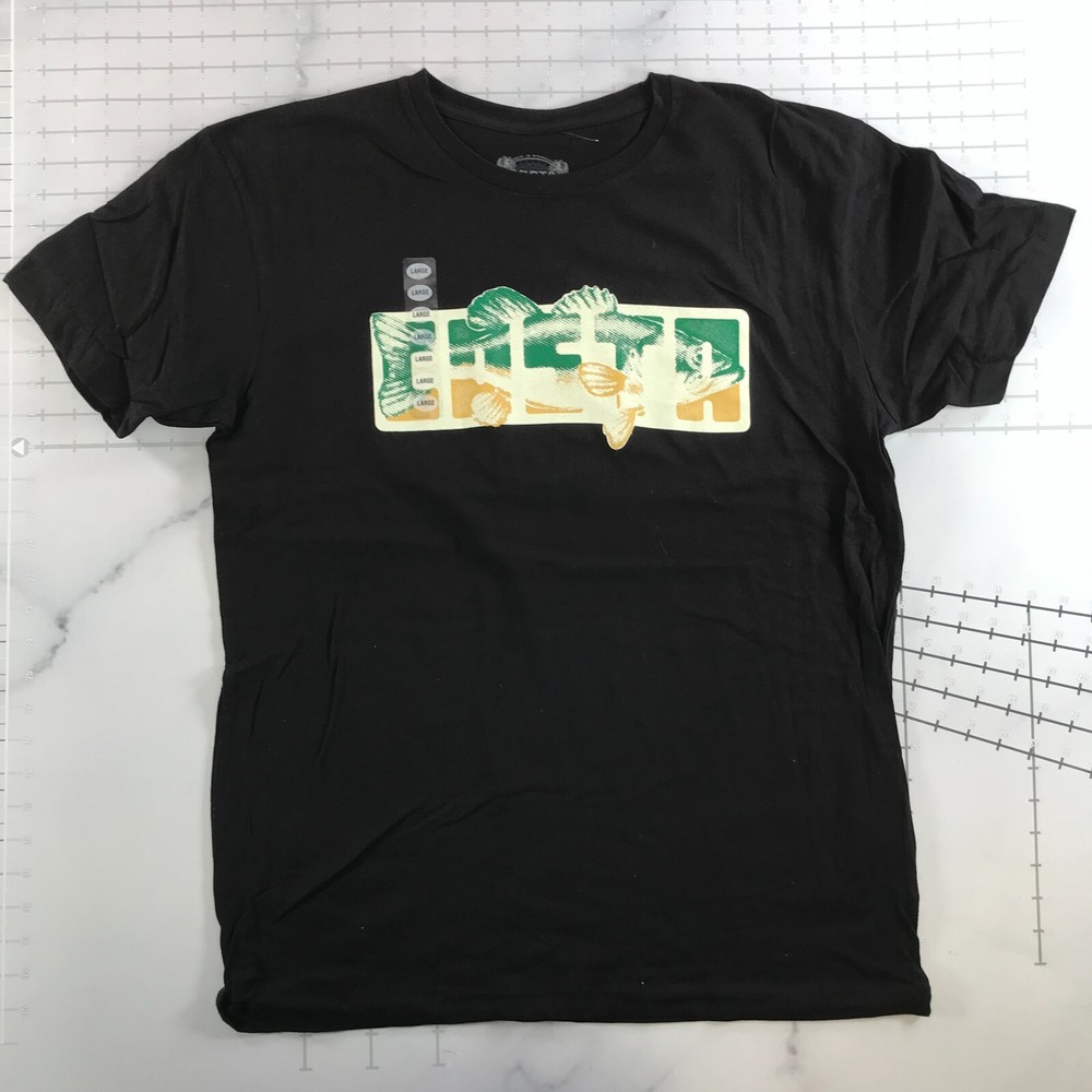 Costa Del Mar T Shirt Mens Large Black Short Sleeve Large Fish Chest Logo