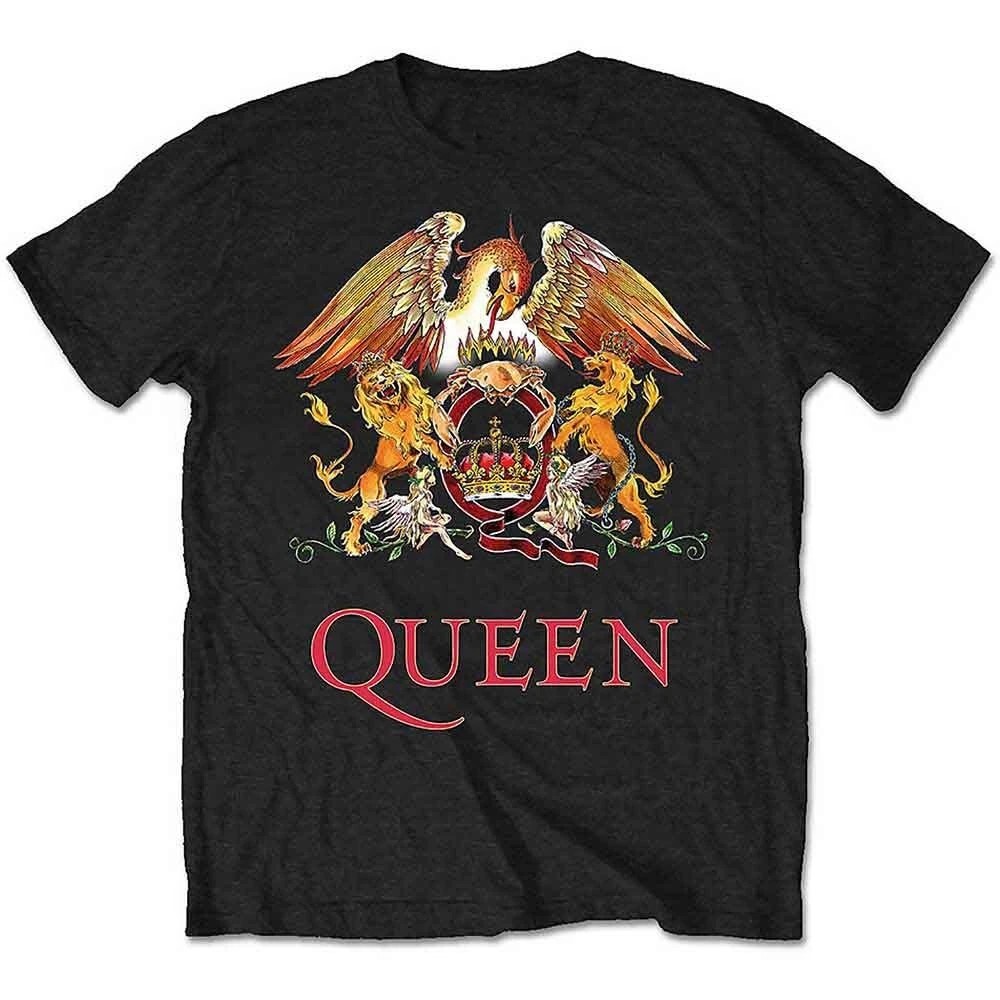 Classic Crest Style Vintage Music Graphic T-Shirt Black NEW 2025!!!!