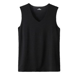 MEN’S ICE SILK SLEEVELESS V-NECK VEST – LIGHTWEIGHT BREATHABLE SUMMER TANK TOP