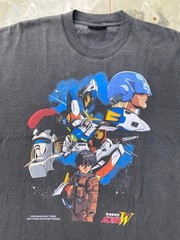Rare Bootleg Gundam Wing Anime T Shirt XXL Nigata Club Rare Graphic Faded