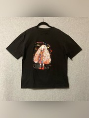 Men’s Black T-Shirt with Colorful Character Print short Sleeves Sz XL