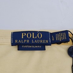 Polo Ralph Lauren Custom Slim Fit Soft T-shirt Pony Logo Mens LARGE L Yellow NEW