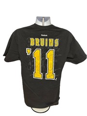 Boston Bruins 2011 Stanley Cup Champs Reebok Shirt Men Large Facsimile Autos