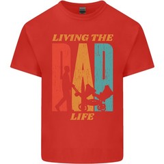 Fathers Day Living the Dad Life Twins Funny Mens Light Cotton T-Shirt