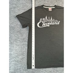 Homage Cleveland Skyline Graphic T Shirt Men’s M Gray Made in USA Short Sleeve