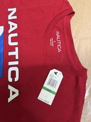 Nautica Red Spring Color T Shirt (Size L ) – Retail Price 24.50$