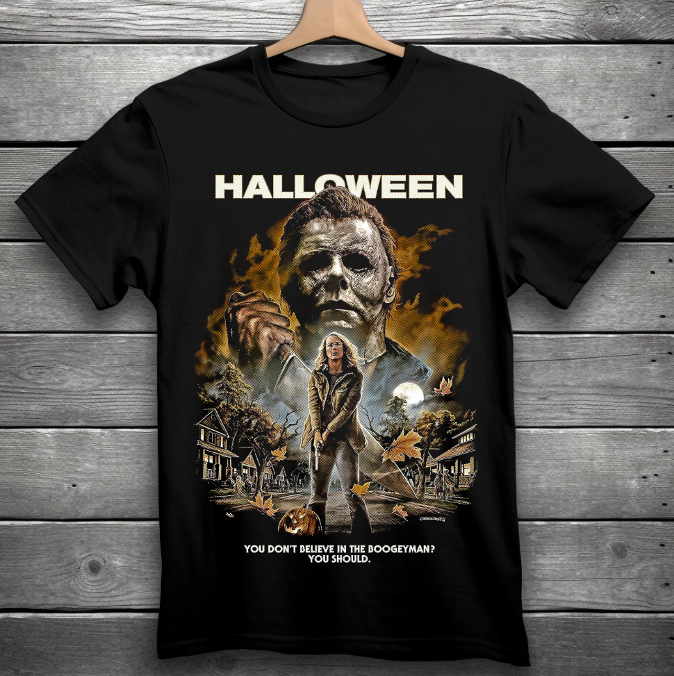 Halloween Movie Horror T-Shirt Black S-3XL Michael Myers