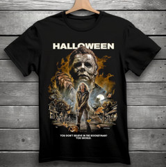 Halloween Movie Horror T-Shirt Black S-3XL Michael Myers