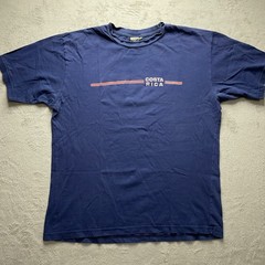 Vintage Morpho Costa Rica T-Shirt Mens Large Blue Tourist Souvenir Distressed
