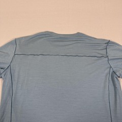 Kuhl Shirt Mens XL Blue Cashmerino Merino Wool Base Layer Performace Hike Climb
