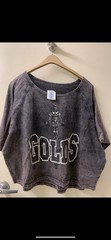 Vintage Gold’s Gym Sweatshirt Black Acid Wash XL NWT New With Tags Deadstock