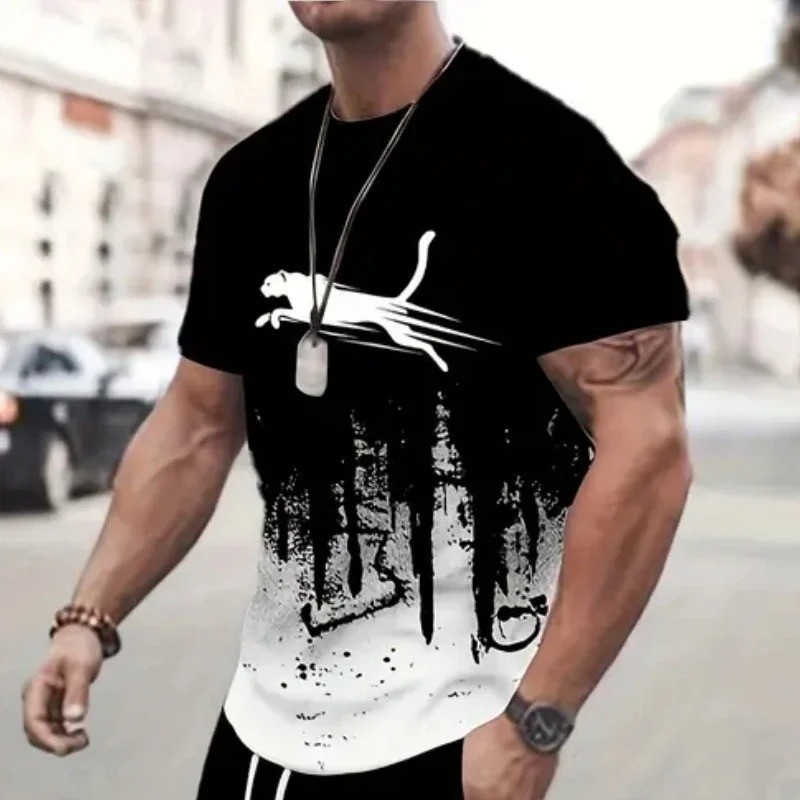 Men’s Quick Dry Short Sleeve Gym Running Moisture Wicking Round Neck T-Shirt
