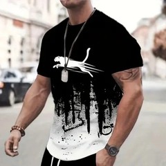 Men’s Quick Dry Short Sleeve Gym Running Moisture Wicking Round Neck T-Shirt