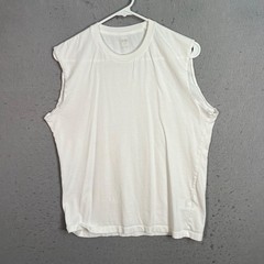 Uniqlo Mens Size Small White Sleeveless Supima Cotton T-Shirt